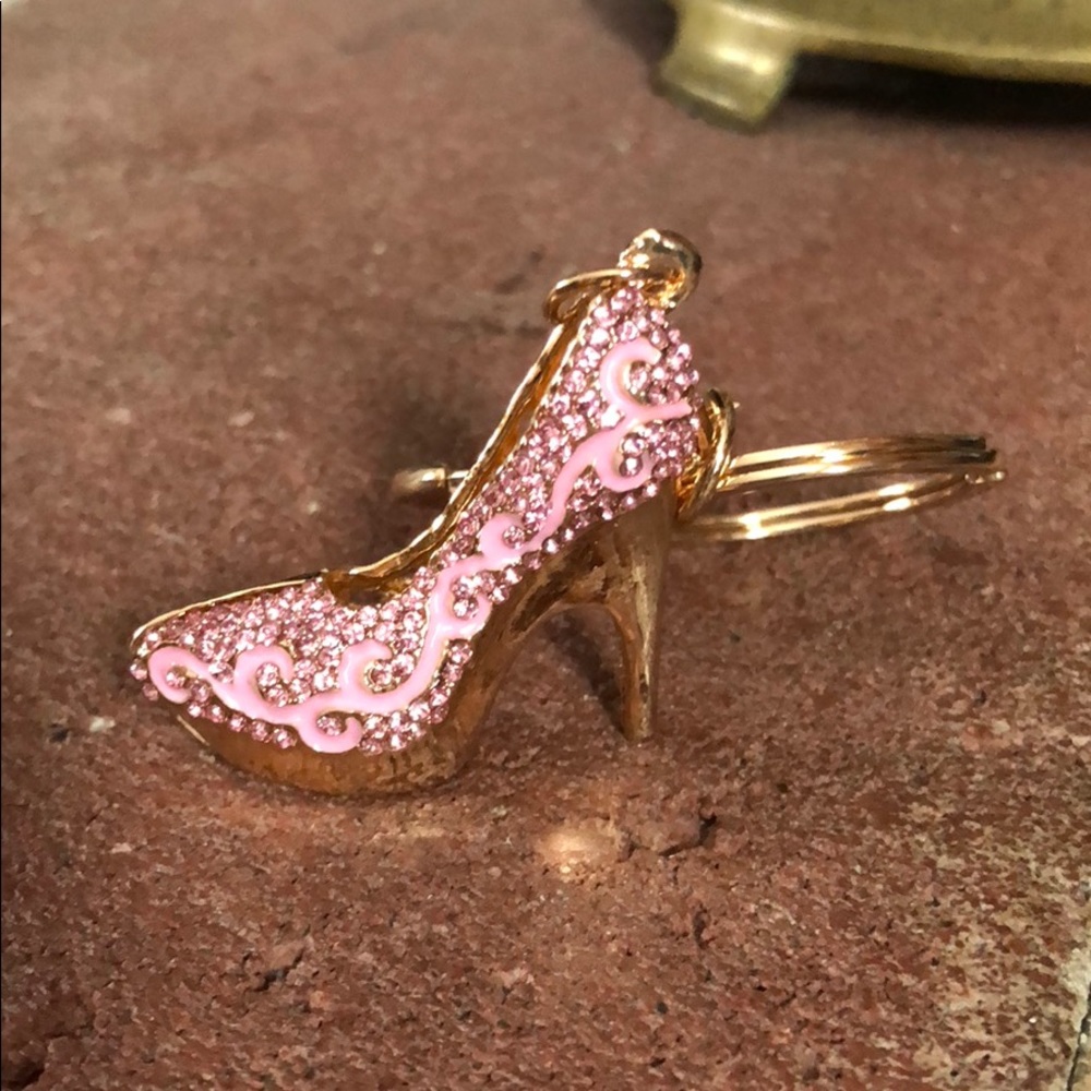🥰Pink High Heel Shoe Key Chain